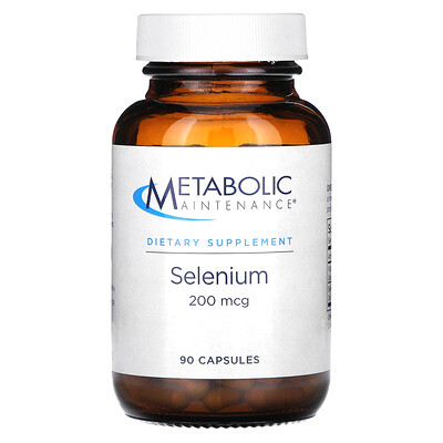Metabolic Maintenance , Selenium, 200 Mcg, 90 Capsules