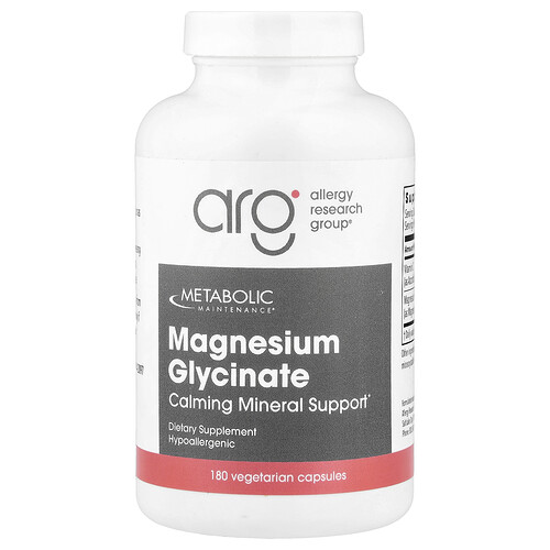 Metabolic Maintenance Magnesium Glycinate, 180 Vegetarian Capsules
