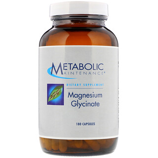 Metabolic Maintenance, 마그네슘 글리시네이트, 180 캡슐