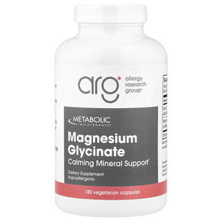 Metabolic Maintenance, Magnézium-glicinát, 180 vegetáriánus kapszula