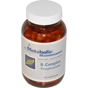 Metabolic Maintenance, Фосфорилированный комплекс витамина B, 100 капсул