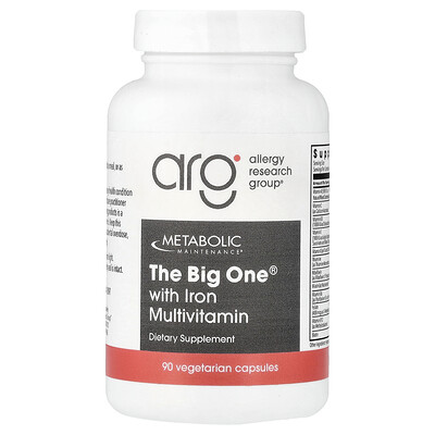 Metabolic Maintenance, The Big One®, Suplemento multivitamínico con hierro, 90 cápsulas vegetales