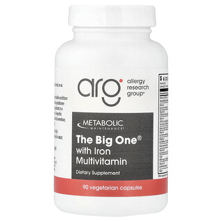 ميتابوليكا مانتينانس‏, The Big One® مع فيتامينات متعددة من الحديد ، 90 كبسولة نباتية