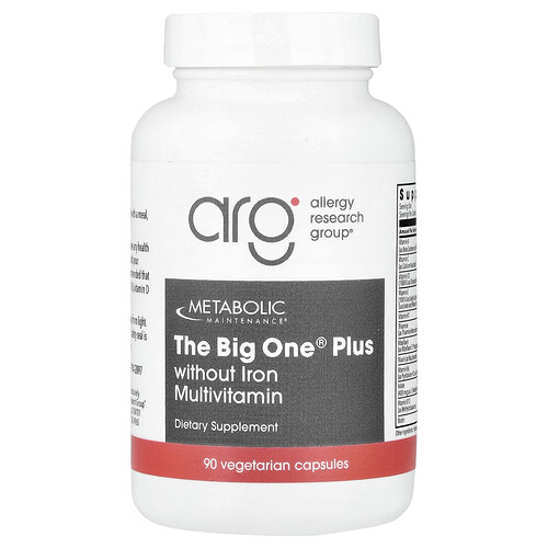 Metabolic Maintenance, The Big One® Plus, Multivitamin ohne Eisen, 90 pflanzliche Kapseln