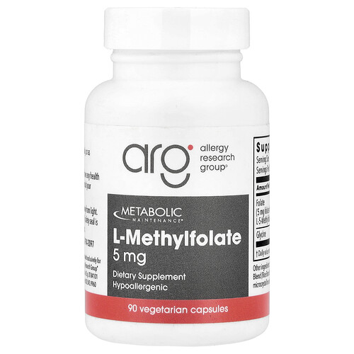Metabolic Maintenance L-Methylfolate, 5 mg, 90 Vegetarian Capsules