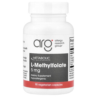 Metabolic Maintenance, L-메틸엽산, 5mg, 베지 캡슐 90정