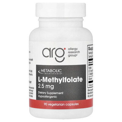 Photos - Vitamins & Minerals Metabolic Maintenance, L-Methylfolate, 90 Vegetarian Capsules MBM-00532