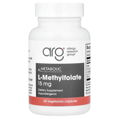 Metabolic Maintenance, L-metilfolato, 15 mg, 60 cápsulas vegetales
