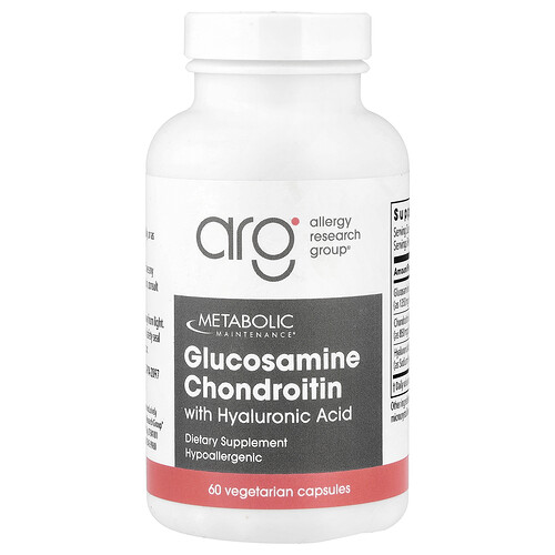 Metabolic Maintenance, Glucosamine Chondroitin with Hyaluronic Acid, Glucosamin und Chondroitin mit Hyaluronsäure, 60 pflanzliche Kapseln