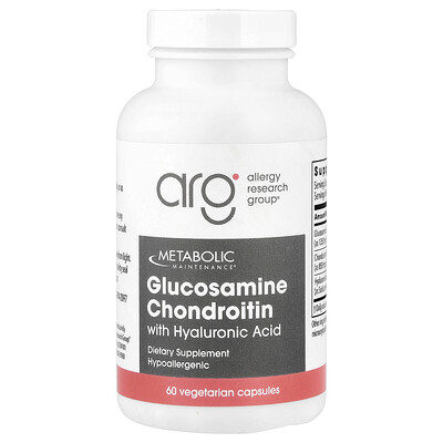 Metabolic Maintenance, Glucosamina y condroitina con ácido hialurónico, 60 cápsulas vegetales