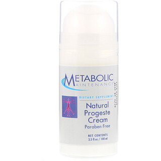 Metabolic Maintenance, Crème à base de progestérone, 3.5 fl oz (100 ml)