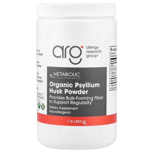 Metabolic Maintenance Organic Psyllium Husk Powder , 1 lb (454 g)