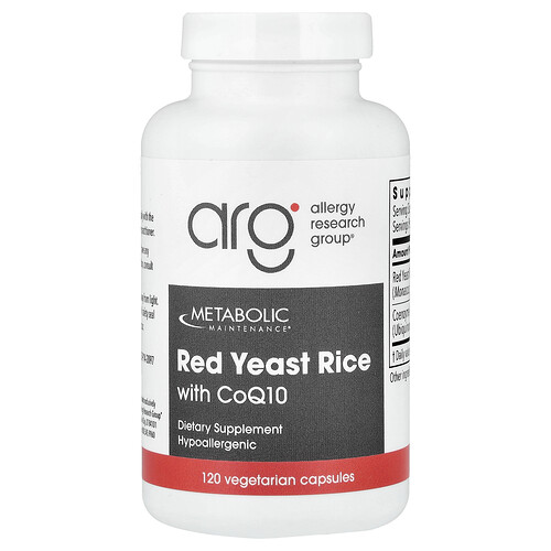 Metabolic Maintenance, Red Yeast Rice with CoQ10, Rotschimmelreis mit CoQ10, 120 pflanzliche Kapseln