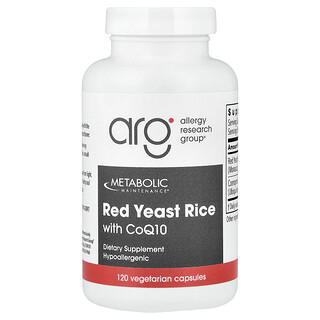 Metabolic Maintenance, CoQ10（コエンザイムQ10）配合紅麹、ベジカプセル120粒