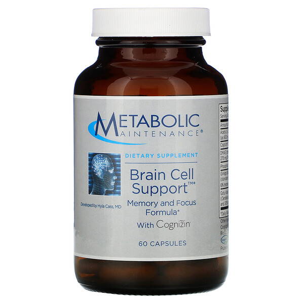 Metabolic Maintenance, Refuerzo para las células cerebrales con Cognizin, 60 cápsulas