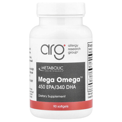 Metabolic Maintenance, Mega Omega™, 90 cápsulas blandas (1000 mg por cápsula blanda)