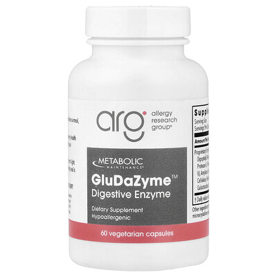 Product Image for Metabolic Maintenance, GluDaZyme , 60 Vegetarian Capsules