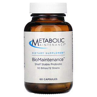 Metabolic Maintenance, BioMaintenance, пробіотик тривалого зберігання, 60 капсул