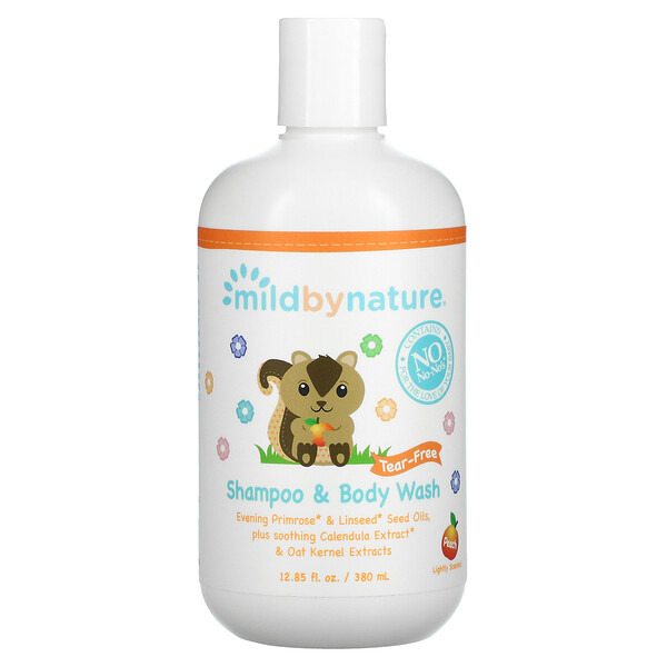 Tear-Free Baby Shampoo & Body Wash, Peach, 12.85 fl oz (380 ml)