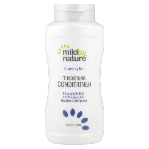 Mild By Nature Thickening Conditioner, B-Complex & Biotin, Rosemary Mint, 16 fl oz (473 ml)