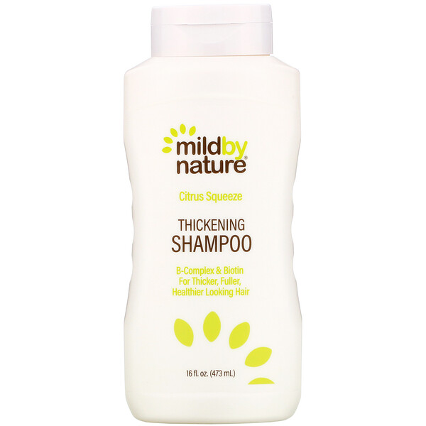 Mild By Nature, Madre Labs, шампунь с комплексом витаминов В и биотином для густоты волос, без сульфатов, цитрусовые, 414 мл (14 жидк. унций)