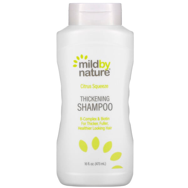 Mild By Nature, Madre Labs, шампунь с комплексом витаминов В и биотином для густоты волос, без сульфатов, цитрусовые, 473 мл (16 жидк. унций)