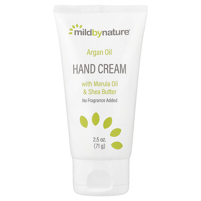 Photos - Manicure Cosmetics A&D Mild By Nature, Argan Oil Hand Cream with Marula Oil & Coconut Oil plus Shea Butter, Soothing and Unscented, 2.5 oz  M (71 g)