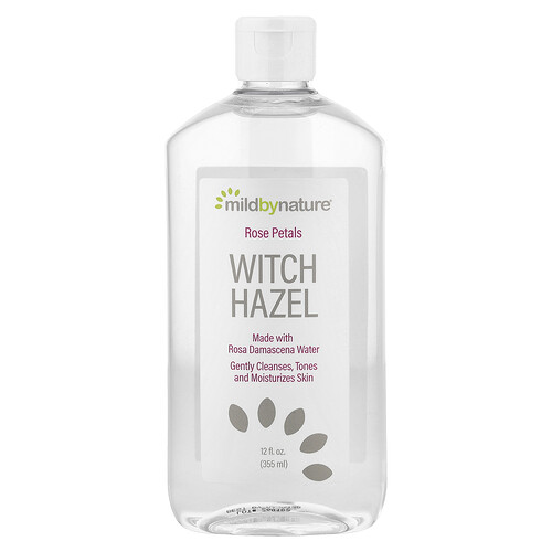 Mild By Nature, Witch Hazel, Alcohol-Free, Rose Petals, Zaubernuss mit Rosenblüten, alkoholfrei, 355 ml (12 fl. oz)