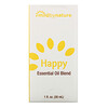 Mild By Nature, Happy, Essential Oil Blend, 1 oz