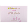 Mild By Nature, Dryer Sheets, Geranium, 40 Compostable Sheets