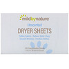 Mild By Nature, Dryer Sheets, Unscented, 120 Compostable Sheets