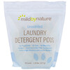 Mild By Nature, Cápsulas de detergente para la ropa, Sin fragancia, 60 cargas, 1077 g (2,38 lb)