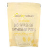 Mild By Nature, Automatic Dishwashing Detergent Pods, Lemon Scent, 10 Loads, 0.39 lbs, 6.24 oz (177 g)