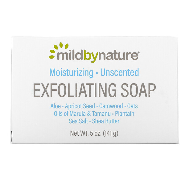 Mild By Nature Exfoliating Bar Soap Unscented 5 Oz 141 G