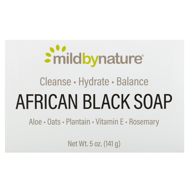 Mild By Nature, Африканское черное мыло, с овсом и подорожником, 141 г (5 унций)