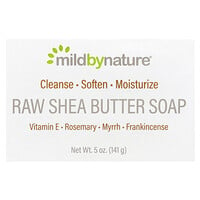 Mild By Nature, кусковое мыло с сырым маслом ши, с витамином E, розмарином, миррой и ладаном, 141 г (5 унций)