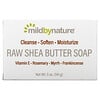 Mild By Nature, Raw Shea Butter, rohe Sheabutter, Seifenstück, mit Vitamin E, Rosmarin, Myrrhe und Weihrauch, 141 g (5 oz.)