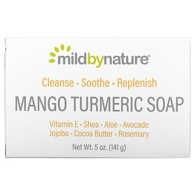 Mild By Nature кусковое мыло с манго и куркумой, 141 г (5 унций)