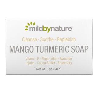 Mild By Nature, Barra de jabón con mango y cúrcuma, 141 g (5 oz)