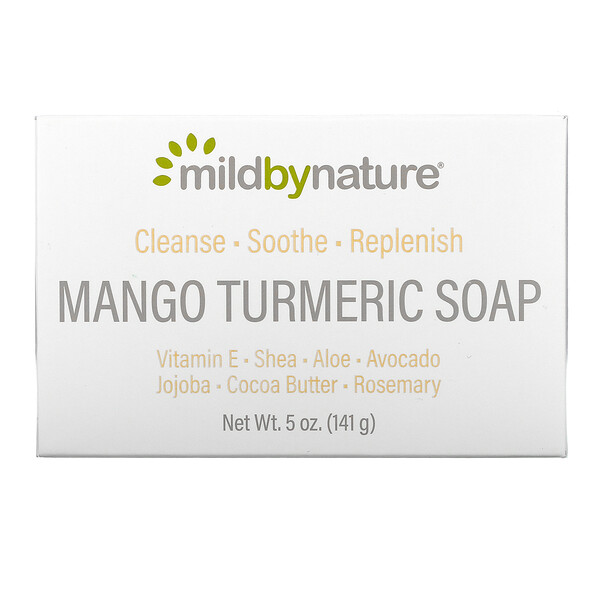 Mild By Nature, マンゴーターメリック石けん、141g（5オンス）