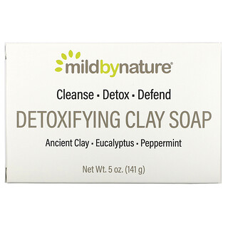 Mild By Nature, Detoxifying Clay, entschlackender Ton, Seifenstück, Eucalyptus und Pfefferminze, mit antikem Ton, 141 g (5 oz.)