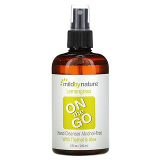 Mild By Nature, On The Go Hand Cleanser, Alcohol-Free, Lemongrass, 8 fl oz (240 ml)