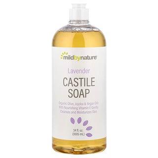 Mild By Nature, Kasztília szappan, levendula, 34 fl oz (1005 ml)
