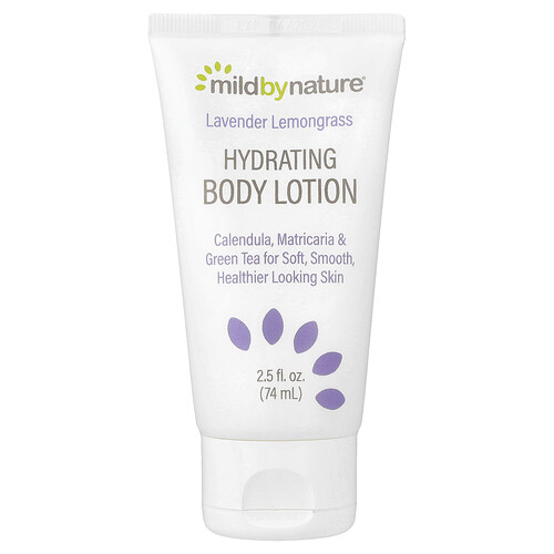 Mild By Nature, Hydrating Body Lotion, Lavender Lemongrass, 2.5 fl oz (74 ml)