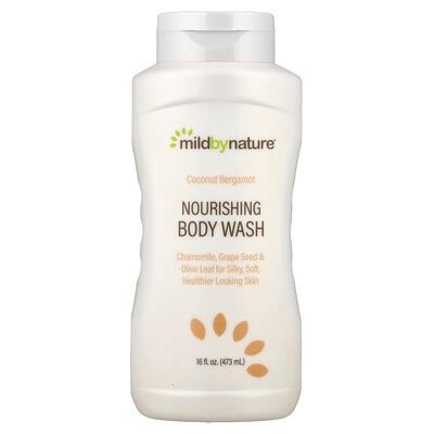 Mild By Nature, Jabón líquido nutritivo para el cuerpo, Coco y bergamota, 473 ml (16 oz. líq.)