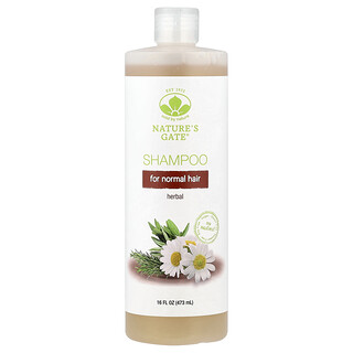 Mild By Nature, (Nature's Gate), Bylinný šampon pro normální vlasy, 16 fl oz (473 ml)