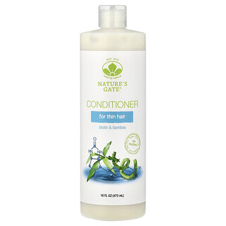 Mild By Nature, (Nature's Gate), Acondicionador con biotina y bambú para cabello debilitado, 473 ml (16 oz. líq.)