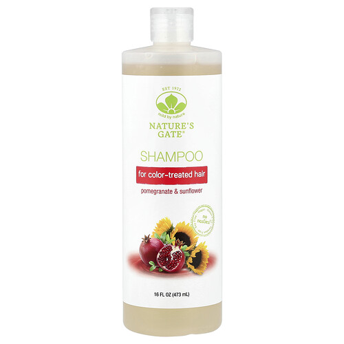 Mild By Nature, (Nature‘s Gate), Pomegranate & Sunflower Shampoo for Color-Treated Hair, Granatapfel- und Sonnenblumen-Shampoo für coloriertes Haar, 473 ml (16 fl. oz.)