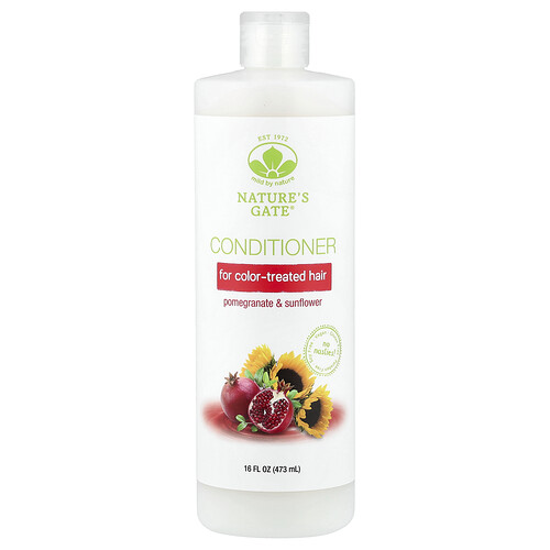 Mild By Nature (Nature's Gate), Pomegranate & Sunflower Conditioner for Color-Treated Hair, 16 fl oz (473 ml)