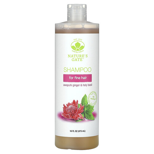Mild By Nature (Nature's Gate), Awapuhi Ginger & Holy Basil Shampoo for Fine Hair, 16 fl oz (473 ml)